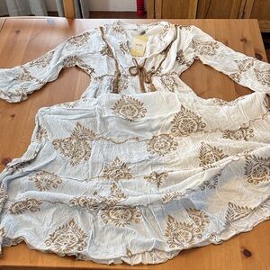 NWT! Stunning Zury Bohemian Maxi Dress OSFM